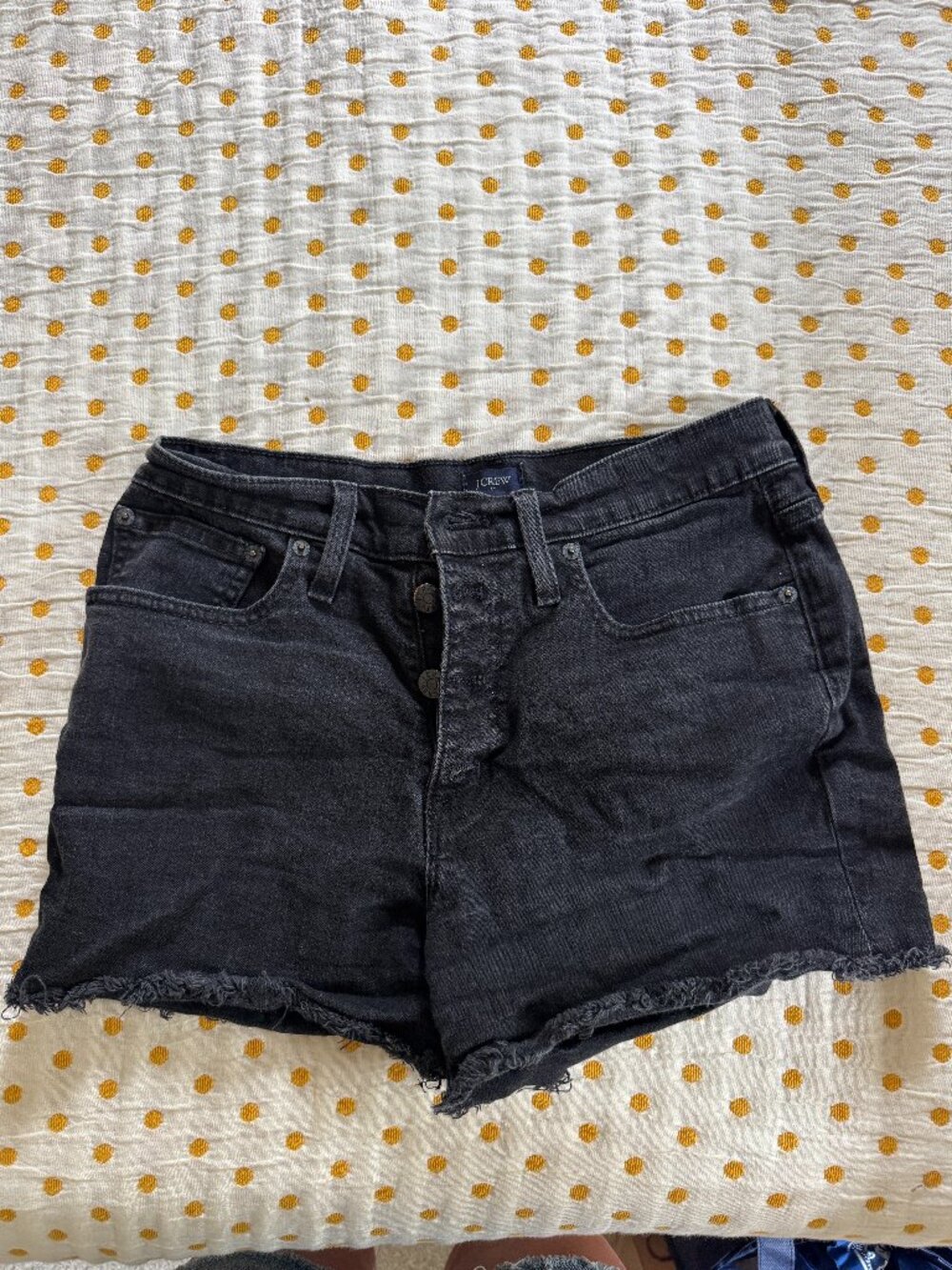 J. Crew Black Denim Shorts